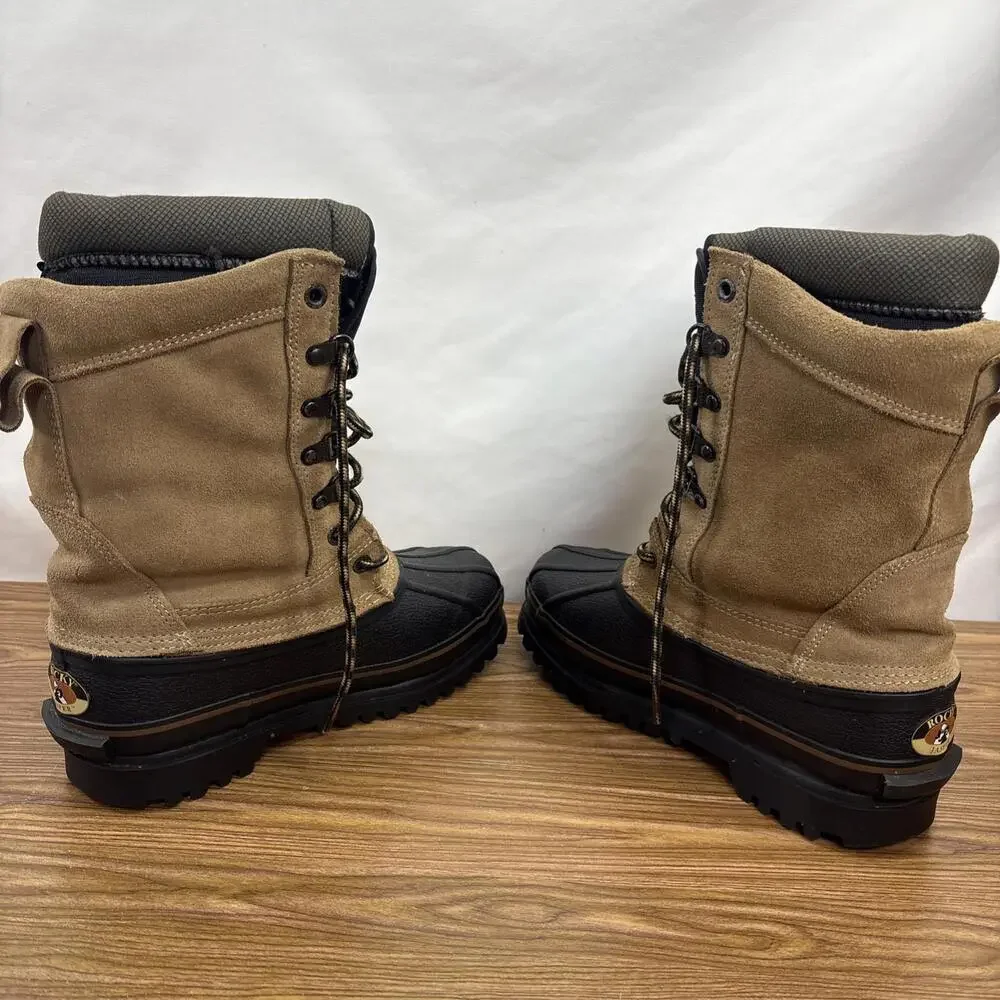 ROCKY JASPER 7856 MENS THINSULATE STEEL SHANK LEATHER BOOTS SIZE 7 M - Picture 5 of 12
